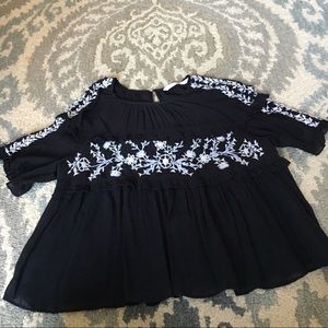 Zara size XL floral top, never worn